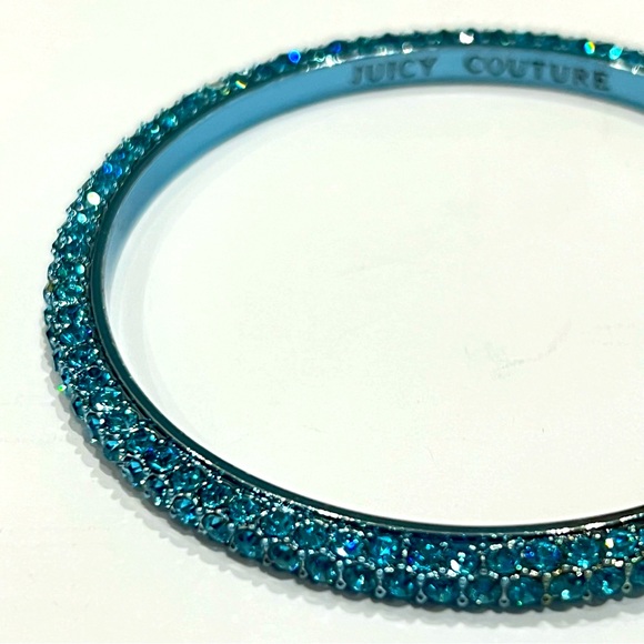 NWT Juicy Couture Colorful Pave Bangle—Aquamarine Blue - Picture 2 of 9